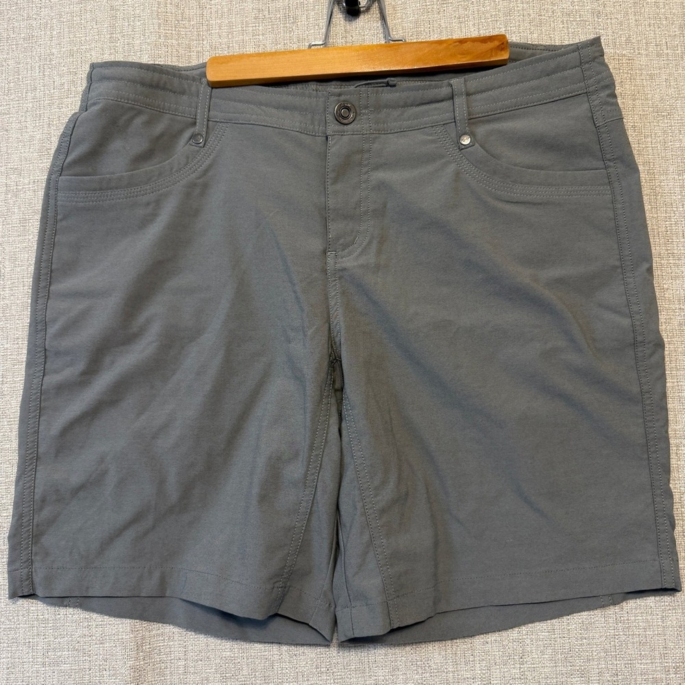KUHL Splash Shorts Womens 12 Style 6263 Gray Nylon Blend Hiking Outdoor